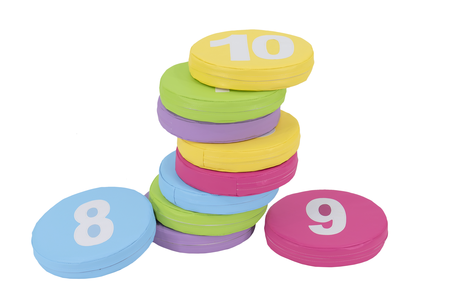 סט כריות ישיבה עגולות - 10 יחידות